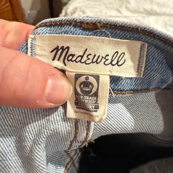 Madewell High Rise Light Blue Jeans - Picture 3 of 4